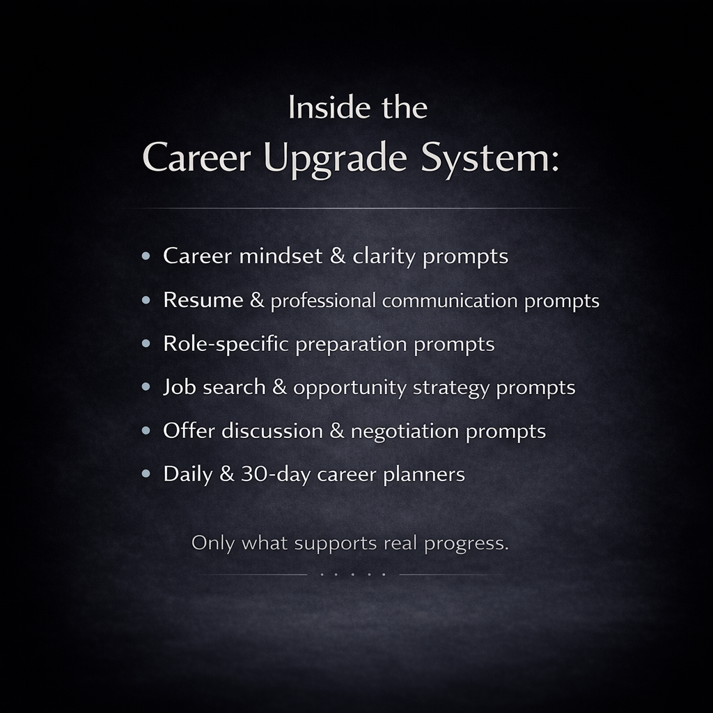 ChatGPT Prompts for Career Upgrade (Instant Download)